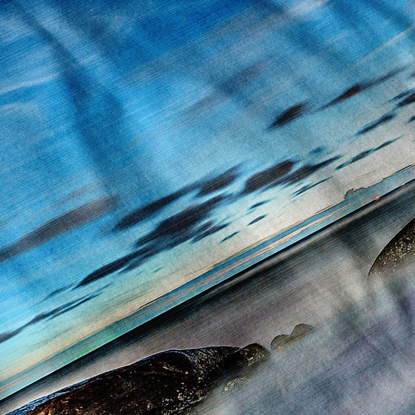 Foggy Sea Shore Mens T-Shirt