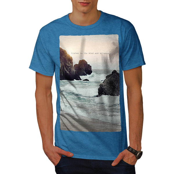 Mountain Rock Beach Mens T-Shirt