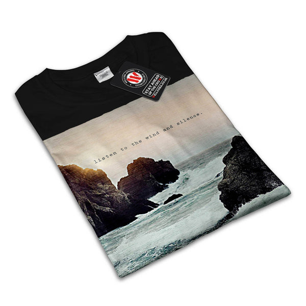 Mountain Rock Beach Womens T-Shirt