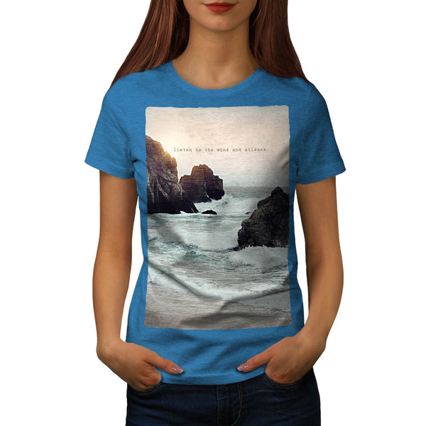 Mountain Rock Beach Womens T-Shirt