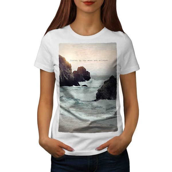 Mountain Rock Beach Womens T-Shirt