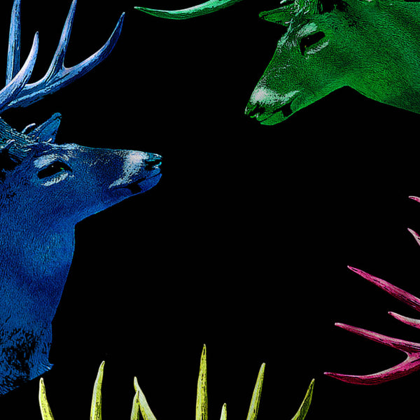 Collage Deer Colour Mens T-Shirt
