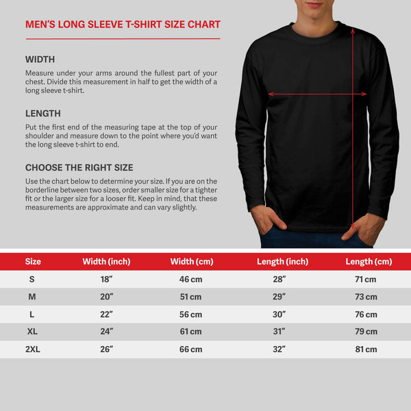 Poker Face Casino USA Mens Long Sleeve T-Shirt