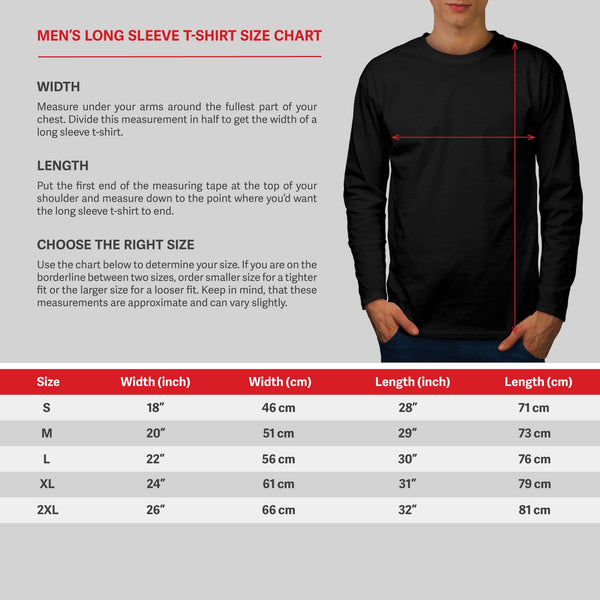 Vacation Time Letter Mens Long Sleeve T-Shirt