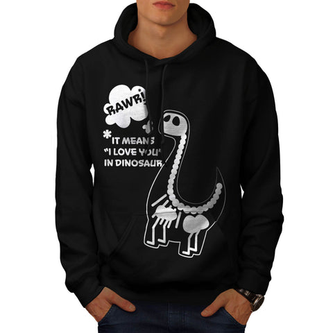 Rawr Means Love You Mens Hoodie