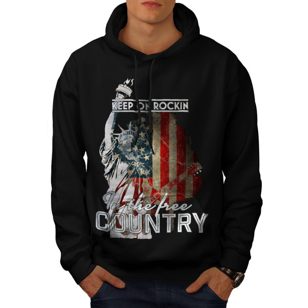 Keep On Rocking USA Mens Hoodie
