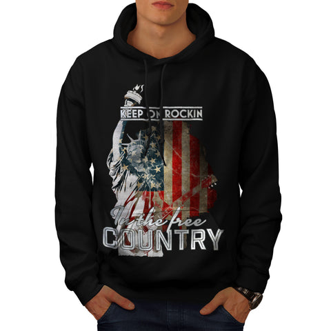 Keep On Rocking USA Mens Hoodie