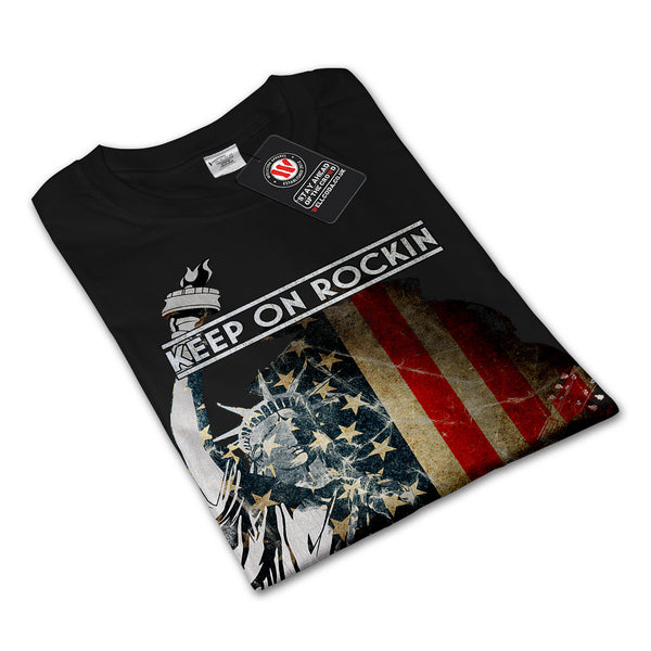 Keep On Rocking USA Mens Long Sleeve T-Shirt