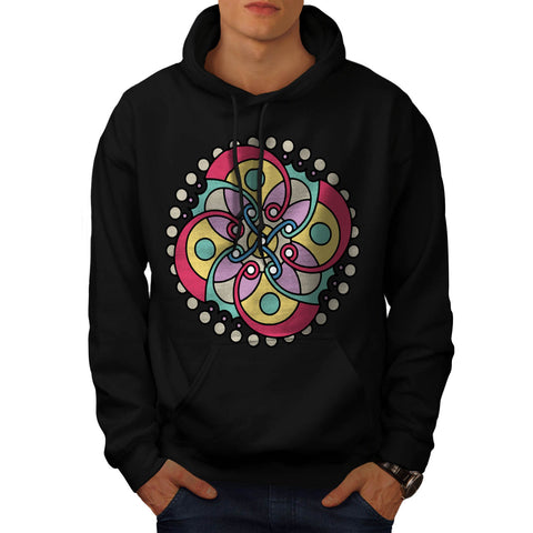 Wicked Flower Style Mens Hoodie