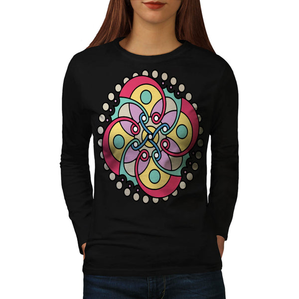 Wicked Flower Style Womens Long Sleeve T-Shirt