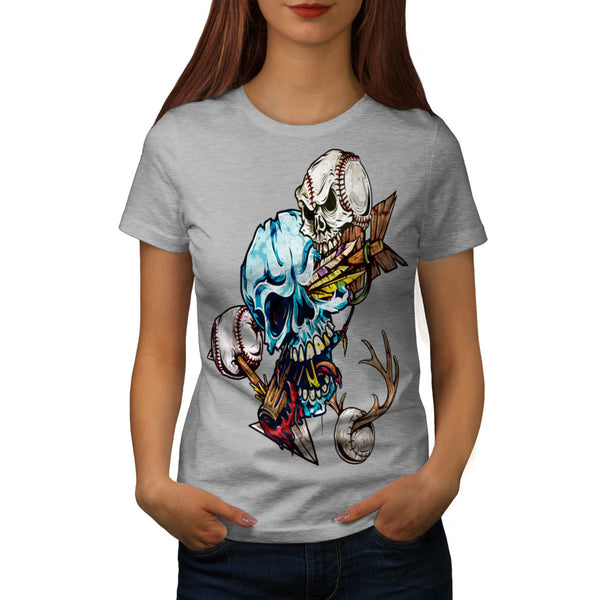 Skull Festival Art Womens T-Shirt