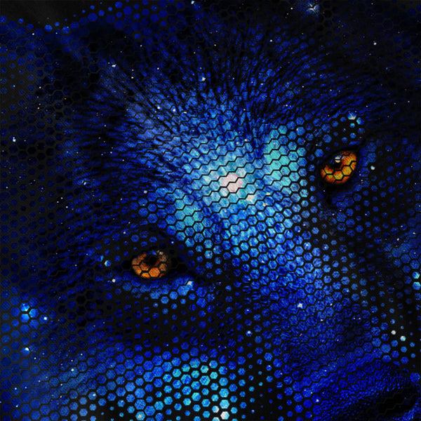 Wild Wolf Pixel Life Womens Hoodie