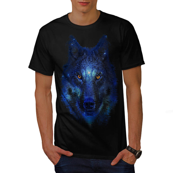 Wild Wolf Pixel Life Mens T-Shirt