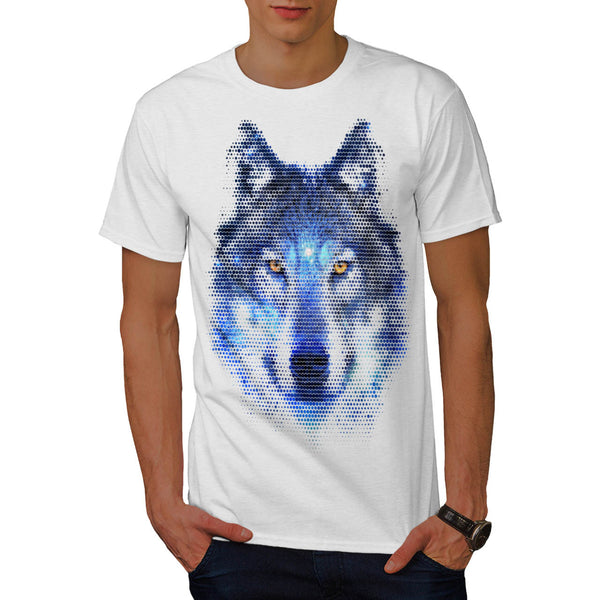 Wild Wolf Pixel Life Mens T-Shirt