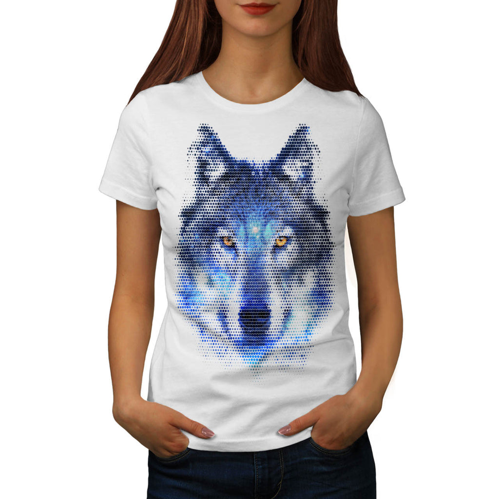 Wild Wolf Pixel Life Womens T-Shirt