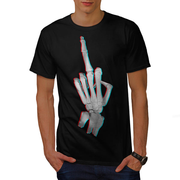 Middle Finger Hand Mens T-Shirt