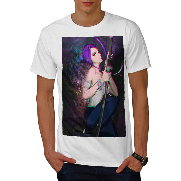 Anime Girl Fighter Mens T-Shirt