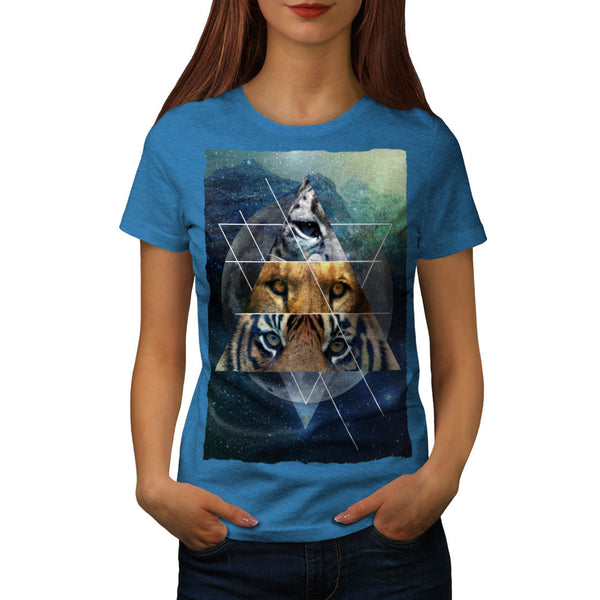 Animal Eye Triangle Womens T-Shirt