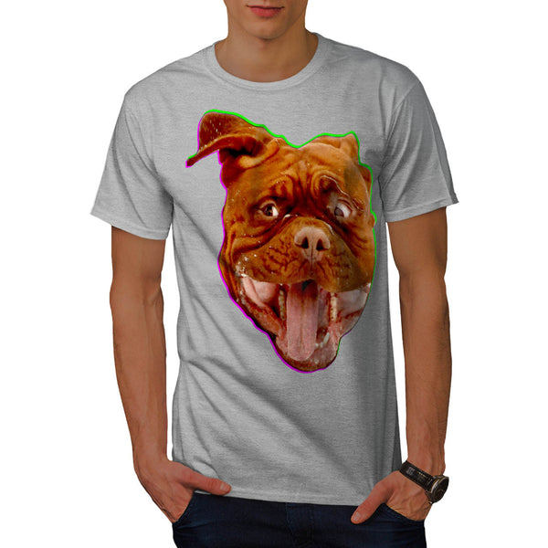 Funny Dog Emotion Mens T-Shirt