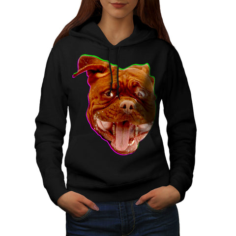 Funny Dog Emotion Womens Hoodie