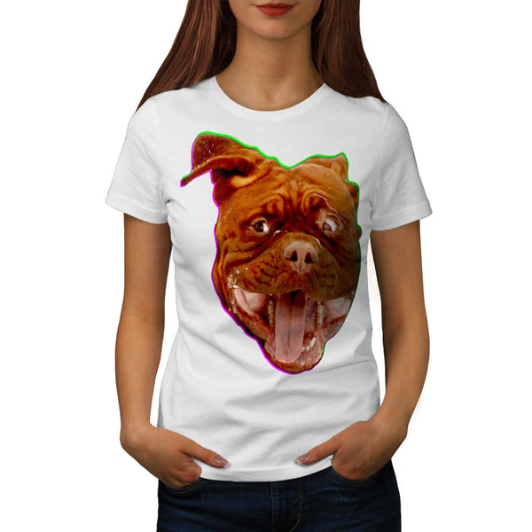 Funny Dog Emotion Womens T-Shirt