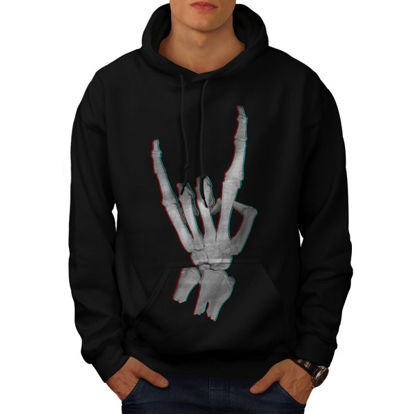 Skeleton Rock&Roll Mens Hoodie