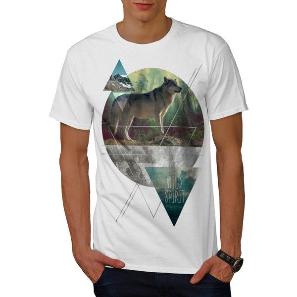 Wild Wolf Spirit Mens T-Shirt
