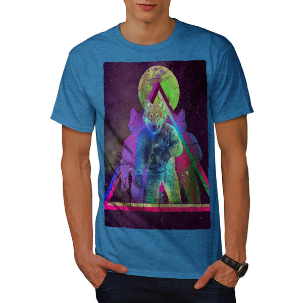 Astronomical Wolf Mens T-Shirt