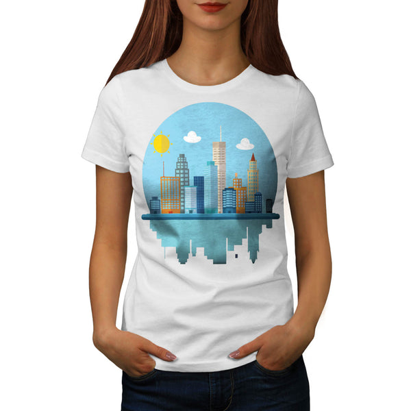 Sun City View Town Womens T-Shirt