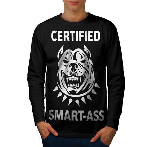 Certified Smart Ass Mens Long Sleeve T-Shirt