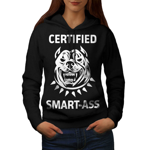 Certified Smart Ass Womens Hoodie