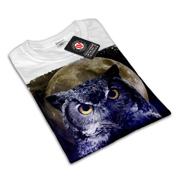 Owl Darkness Bird Womens T-Shirt
