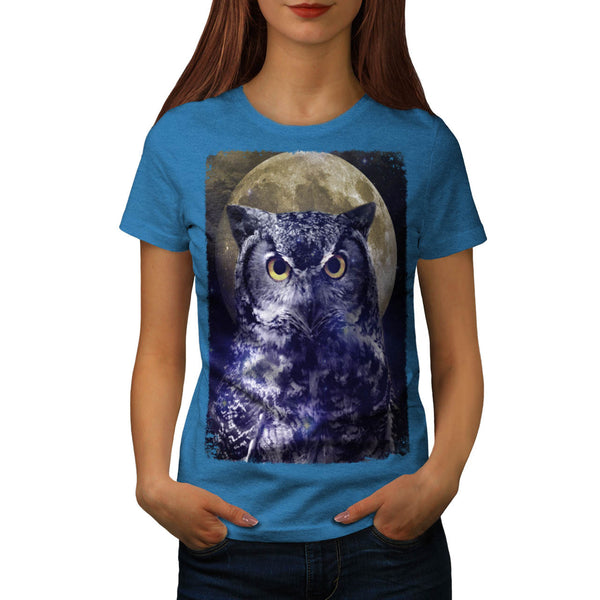 Owl Darkness Bird Womens T-Shirt