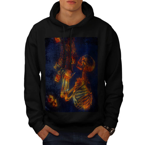 Casino Skeleton Mens Hoodie