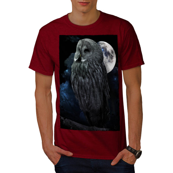 Owl In Moonlight Mens T-Shirt