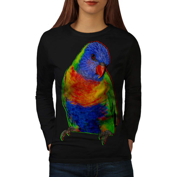 Parrot Cheeky Look Womens Long Sleeve T-Shirt