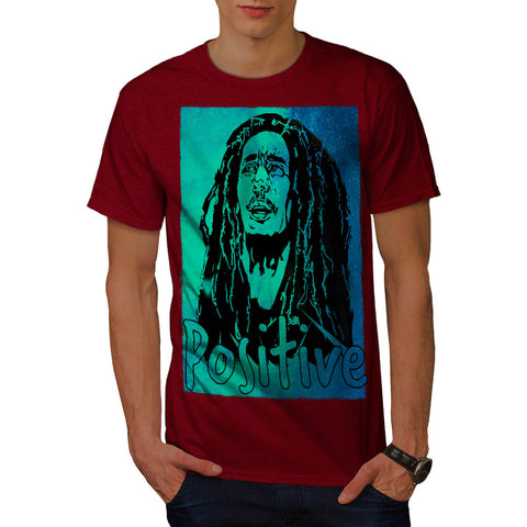 Happy Rasta Face Mens T-Shirt