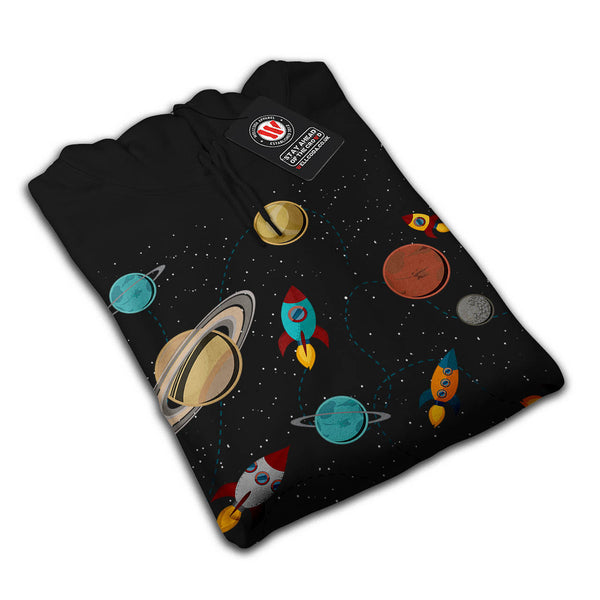 Rocket Space Landing Mens Hoodie