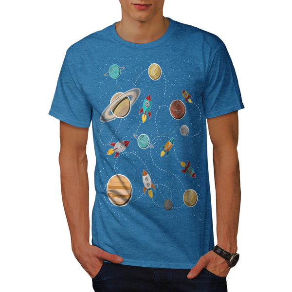 Rocket Space Landing Mens T-Shirt