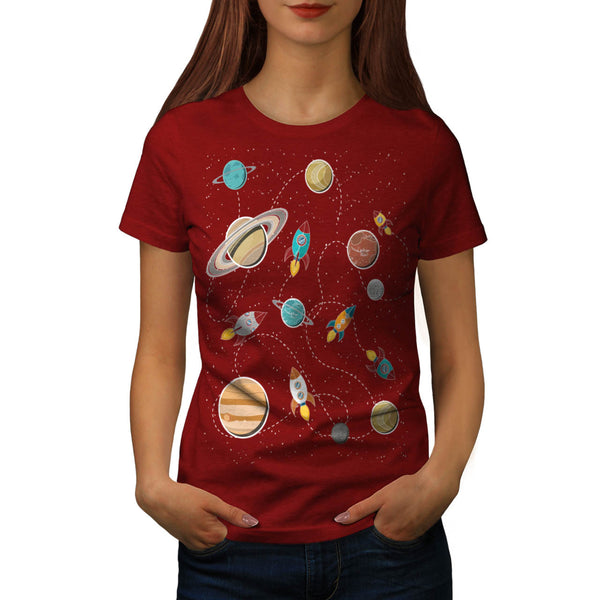 Rocket Space Landing Womens T-Shirt