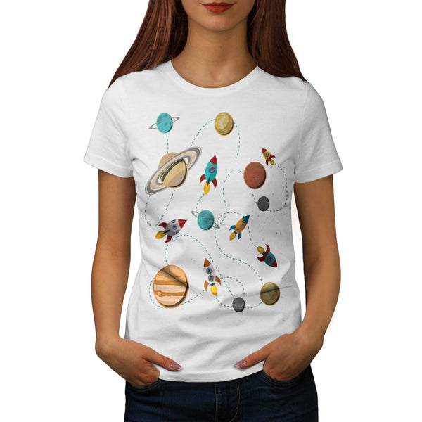Rocket Space Landing Womens T-Shirt