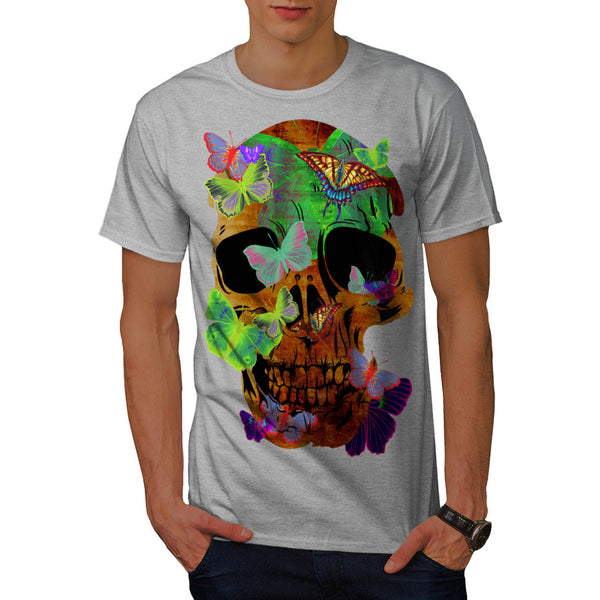 Skull Head Sugar Art Mens T-Shirt