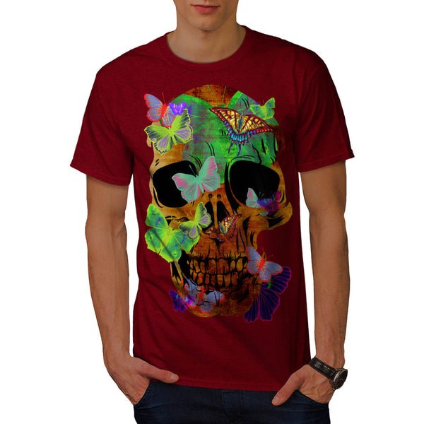 Skull Head Sugar Art Mens T-Shirt