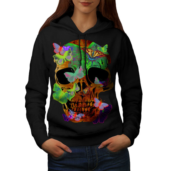 Skull Head Sugar Art Womens Hoodie