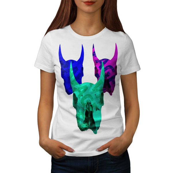 Skull Head Beast Art Womens T-Shirt