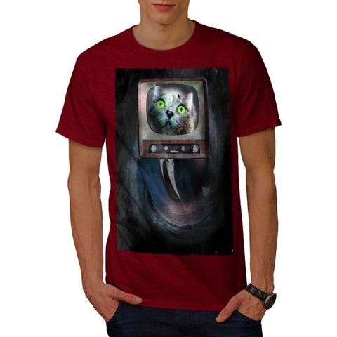Cat Head Television Mens T-Shirt