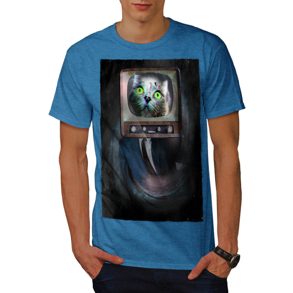 Cat Head Television Mens T-Shirt