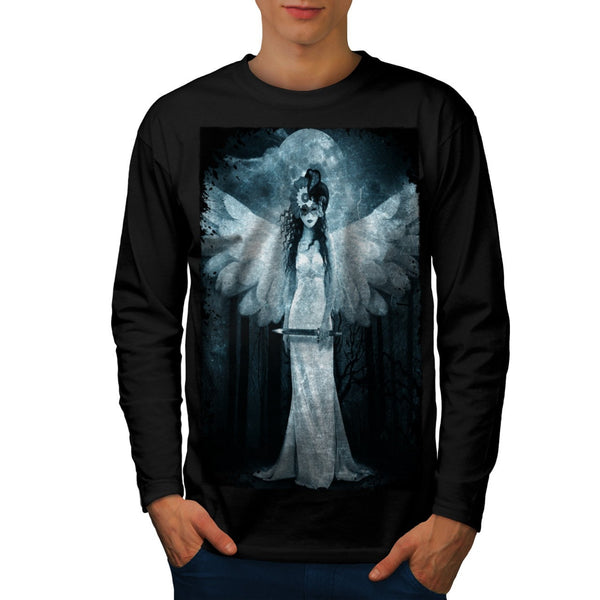 Angel Death Reaper Mens Long Sleeve T-Shirt