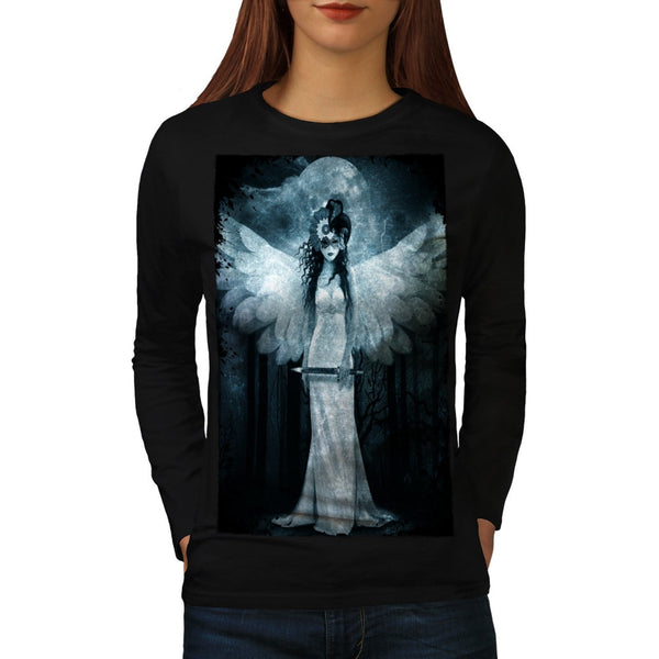 Angel Death Reaper Womens Long Sleeve T-Shirt