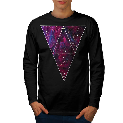 Universe Of Triangles Mens Long Sleeve T-Shirt